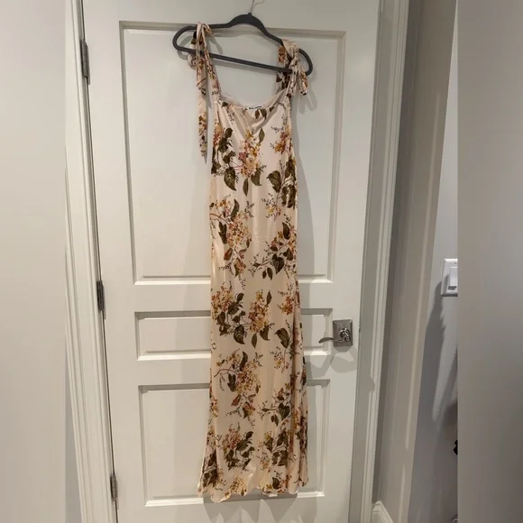 Reformation Aden Silk Dress - Size L - Neutral Combination - Beyond gorgeous! - Picture 6 of 10